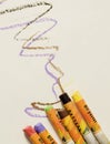 Colored pencils for painting - pastel Royalty Free Stock Photo