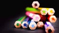 Colored pencils pastel crayon Royalty Free Stock Photo