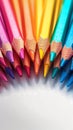 Colored pencils for school 3D rendering with vibrant, realistic colors