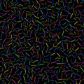 Colored Pencils Seamless Pattern Royalty Free Stock Photo
