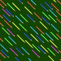 Colored Pencils Seamless Pattern Royalty Free Stock Photo