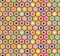 Colored pencils seamless pattern Royalty Free Stock Photo