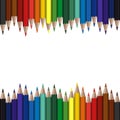 colored pencils seamless Royalty Free Stock Photo