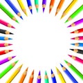 Colored pencils set Royalty Free Stock Photo