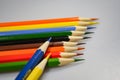 Colored pencils sharpened Royalty Free Stock Photo