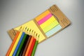 Colored pencils sharpened Royalty Free Stock Photo