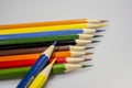 Colored pencils sharpened to the perfect tip Royalty Free Stock Photo