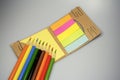 Colored pencils sharpened to the perfect tip Royalty Free Stock Photo