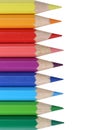 Colored pencils topic school supplies, student, back to school Royalty Free Stock Photo