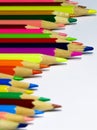 colored pencils of various colors Royalty Free Stock Photo