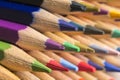 Colored pencils of various colors Royalty Free Stock Photo