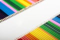 Colored Pencils Wave Royalty Free Stock Photo