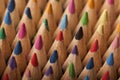 Colored Pencils Wave Royalty Free Stock Photo