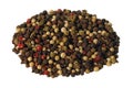 Colored pepper dried seeds Royalty Free Stock Photo