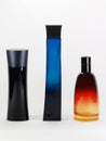 Colored perfume bottles