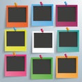 9 Colored Photo Frames