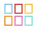 Colored photo frames Royalty Free Stock Photo