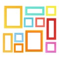 Colored photo frames Royalty Free Stock Photo
