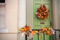 Colored and Pictoresque Decoration on the Entrance of a House Du Royalty Free Stock Photo