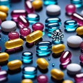 colored pills, AI-Generatet