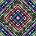 Colored pixel psychedelic background vector illustration