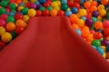 Colorful kids ball pit or ball pool playground for children Royalty Free Stock Photo