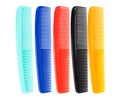 Colored plastic comb Royalty Free Stock Photo