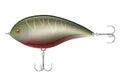 Colored plastic wobbler with a triple hook for catching fish vector illustration Royalty Free Stock Photo