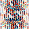 Colored points seamless pattern.