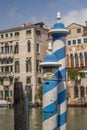 Colored pole in Venice 3