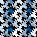 Colored polygons seamless abstract geometric pattern on a black background