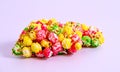 Colored pop corns Royalty Free Stock Photo