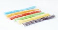 Colored popsicles
