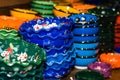 Colored pottery