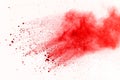 Colored powder explosion. Colore dust splatted. Royalty Free Stock Photo
