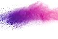 Colored powder explosion. Colored dust splatted. Royalty Free Stock Photo