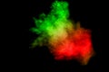 Colored powder splash Royalty Free Stock Photo