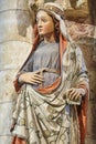 Colored pregnant St. Mary sculpture. Colegiata de Toro. Castilla LeÃÂ³n