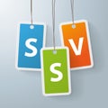 2 colored price sticker SSV