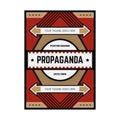 PROPAGANDA POSTER DESIGN TEMPLATE Royalty Free Stock Photo