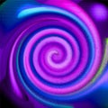 Colored psychedelic spiral