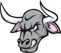 Colored Raging Bull Royalty Free Stock Photo