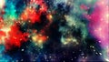 Colored Rainbow Galaxy Explosion Strars Abstract Background