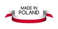 Colored ribbon in the colors of Polish, Made in Poland