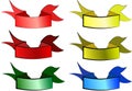 Colored ribbons for banners Royalty Free Stock Photo