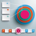 Colored Ring in Rings Infographic Rectangles PiAd