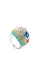 Colored ring on white background