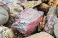 Colored Rock Banded Hematite Royalty Free Stock Photo