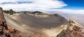 Colored rocks in the crater of the volcano El Misti Royalty Free Stock Photo