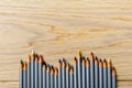 Colored rods of gray sangins Royalty Free Stock Photo